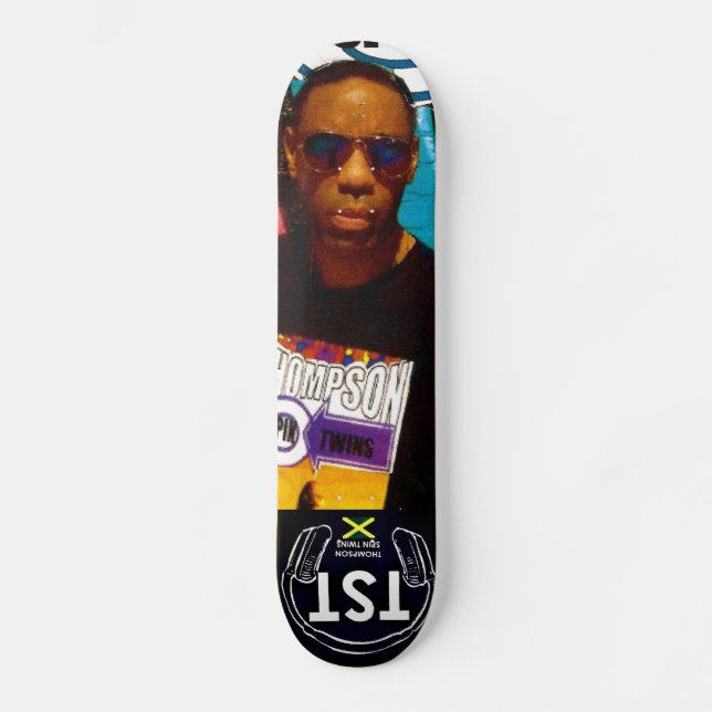 THOMPSON SPIN TWINS DINO Skateboard (Vorderseite)