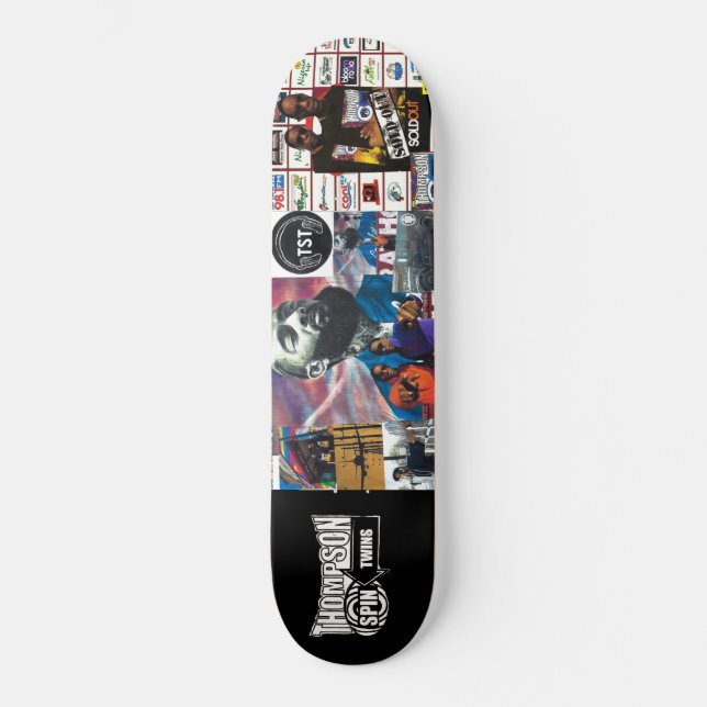 THOMPSON SPIN TWINS (OFFIZIELLE MERCHANDISE) TOUR SKATEBOARD (Vorderseite)