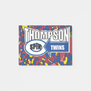 Thompson Spin Twins. Post-it Klebezettel