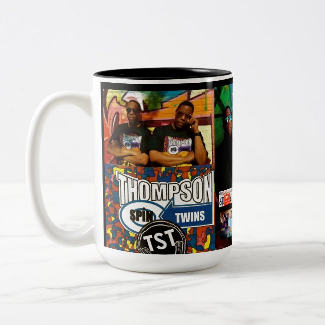 THOMPSON SPIN TWINS Zwei-Tonen-Tasse, 15 oz Zweifarbige Tasse (Links)