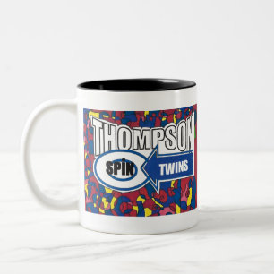 Thompson Spin Zwillinge. Zweifarbige Tasse