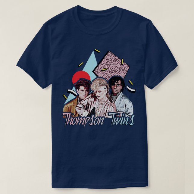 Thompson Twins Retro 80er Style FanArt T-Shirt (Design vorne)