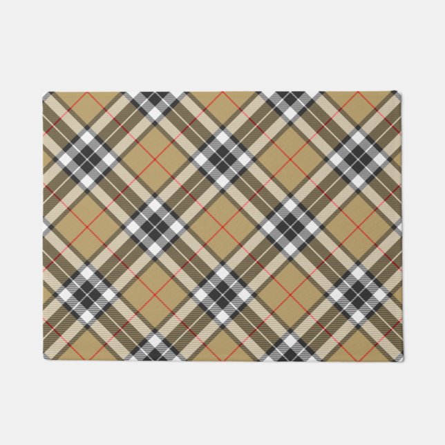Thomson Camel Tartan Kariert Pattern Family Mode Fußmatte (Vorderseite)