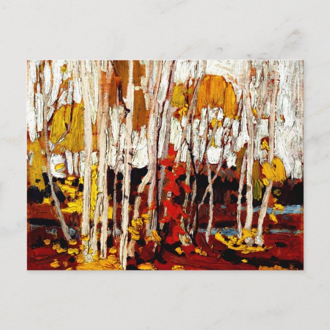 Thomson - HerbstBirches Postkarte (Vorderseite)