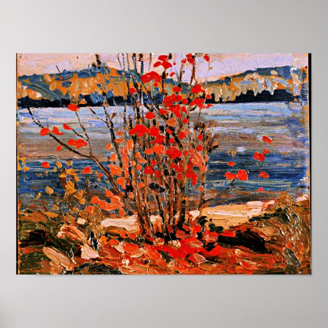 Thomson - Lake and Red Tree Poster (Vorne)