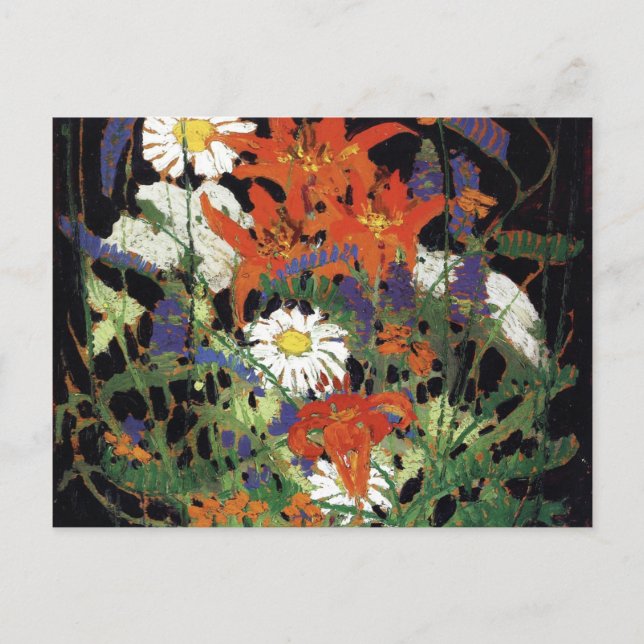 Thomson - Marguerite, Wood Lilies und Vetch Postkarte (Vorderseite)