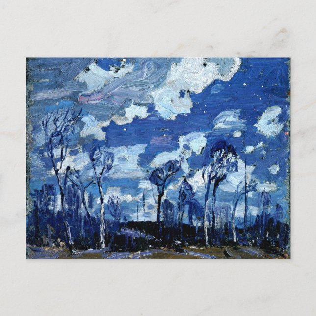 Thomson - Nocturne, die Birches Postkarte (Vorderseite)