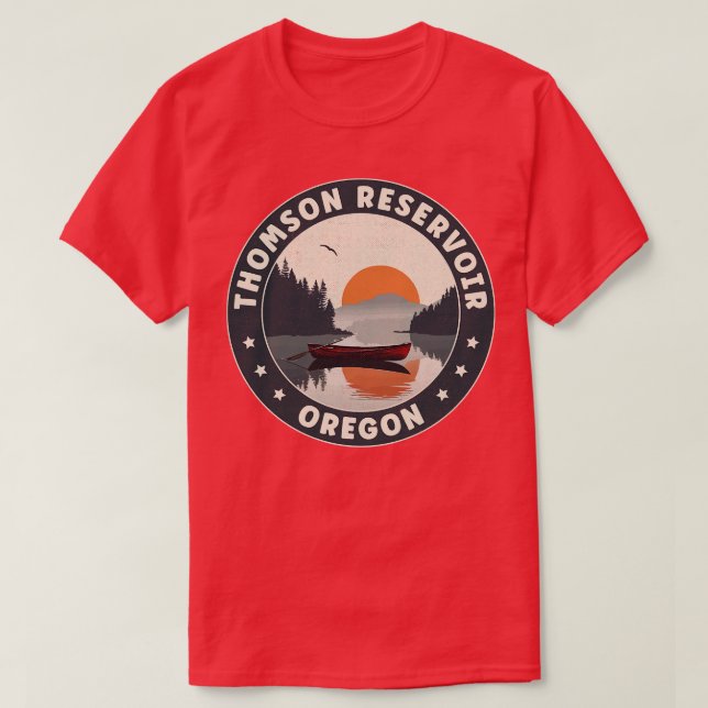 Thomson Reservoir Oregon Sunset T-Shirt (Design vorne)