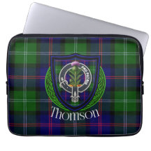 Thomson schottischer Clan-Tartan und -Wappen 