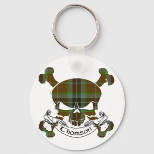 Thomson Tartan Skull Schlüsselanhänger