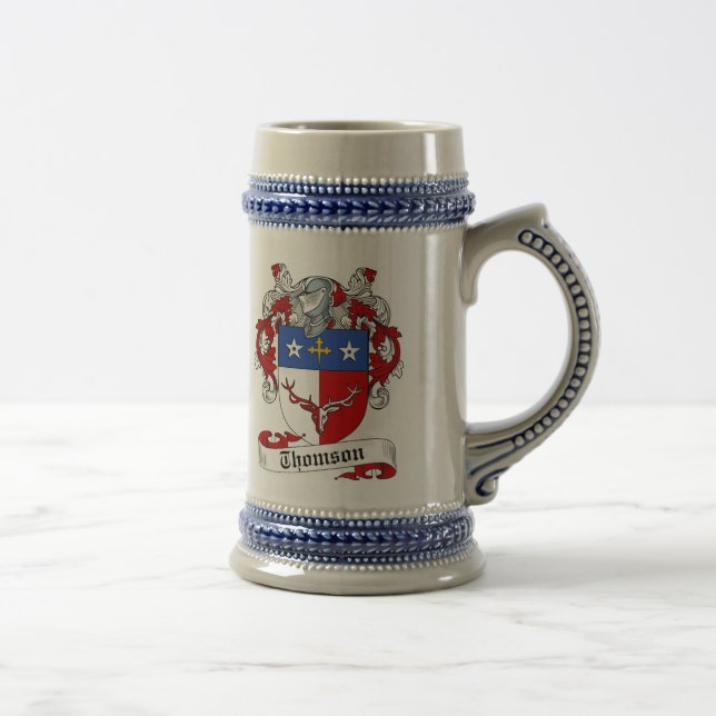 Thomson-Wappen Stein - Familienwappen Bierglas (Rechts)