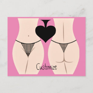 Thong Panty Spade Thunder_Cove Postkarte