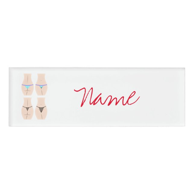 Thong Panty Thunder_Cove Namenschild (Vorderseite)