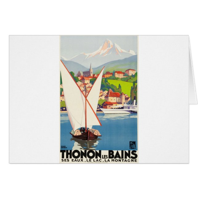 Thonon Les Bains Französisch Reisen Europa (Vorderseite (Horizontal))