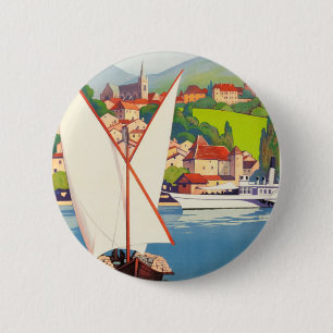 Thonon Les Bains Französisch Reisen Europa Button