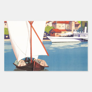 Thonon Les Bains Französisch Reisen Europa Rechteckiger Aufkleber