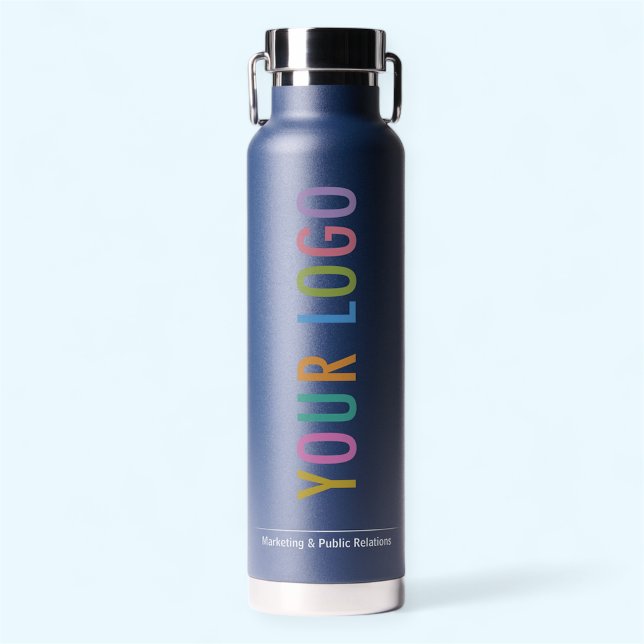 Thor Kupfer Vakuum Insulated Flasche 22oz Navy Blu (MISOOK Thor Navy Blue Insulated Water Bottle with Logo)