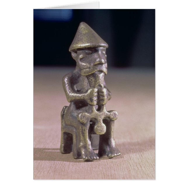 Thor mit einem Hammer, Statuette in Island gefunde (Vorne)