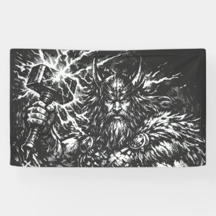 Thor — Sturmgepeitschter Gott des Donners Banner
