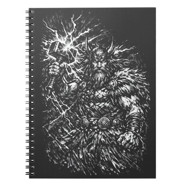 Thor — Sturmgepeitschter Gott des Donners Notizblock (Vorderseite)
