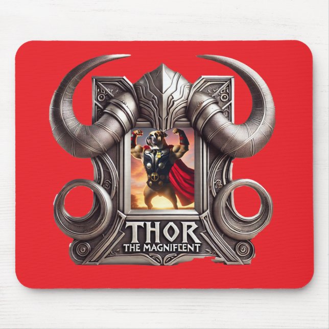 Thor the Magnificent Mouse Pad Mousepad (Vorne)