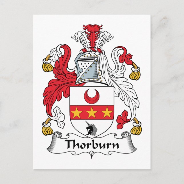Thorburn-Familienwappen Postkarte (Vorderseite)