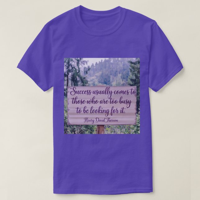 Thoreau Quote T - Shirt (Design vorne)