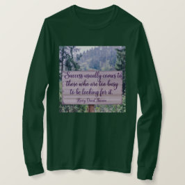 Thoreau Quote T - Shirt für Frauen erfolgreich