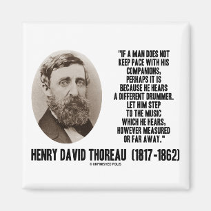 Thoreau unterschiedlicher Schlagzeuger-Schritt zur Magnet