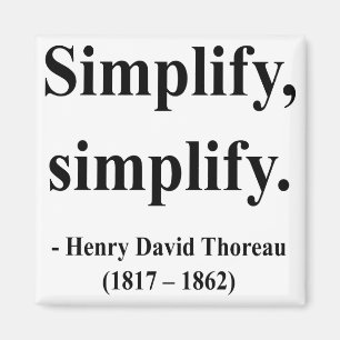 Thoreau Zitat 1a Magnet