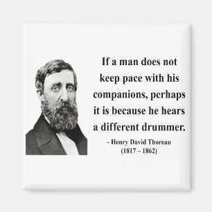 Thoreau Zitat 4b Magnet