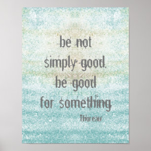 Thoreau Zitat Poster Shabby Chic Stil