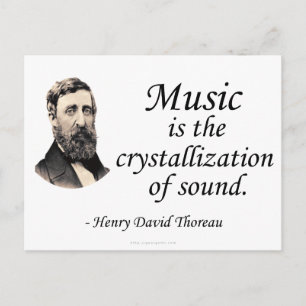 Thoreau zu Sound und Musik Postkarte