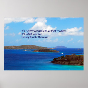 Thoreauer Weisheit Poster