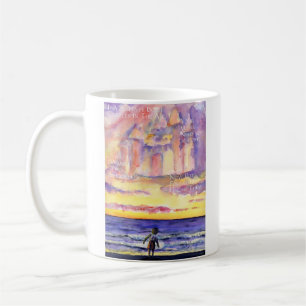Thoreau's Sunset (Light Text) Tasse