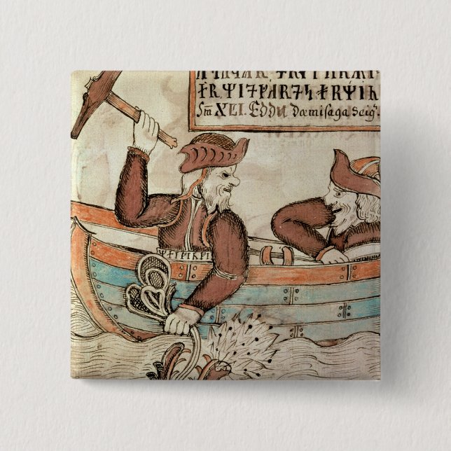 Thorfischen für die Schlange von Midgard Button (Vorderseite)