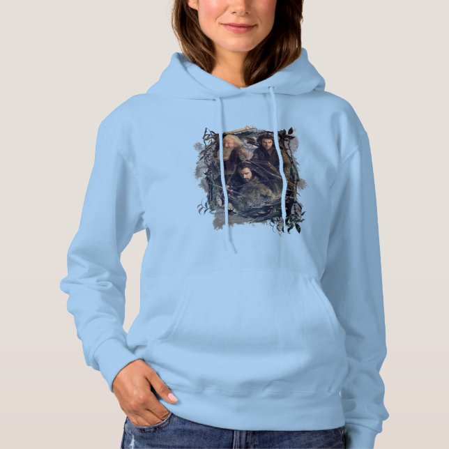 Thorin, Kili und Balin Graphic Hoodie (Vorderseite)