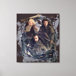 Thorin, Kili und Balin Graphic Leinwanddruck