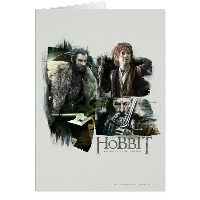 THORIN OAKENSHIELD™, BILBO BAGGINS™ & Gandalf Art (Vorne)