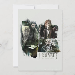 THORIN OAKENSHIELD™, BILBO BAGGINS™ & Gandalf Art Einladung