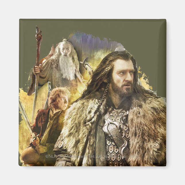 THORIN OAKENSHIELD™, BILBO BAGGINS™, Gandalf Magnet (Vorne)