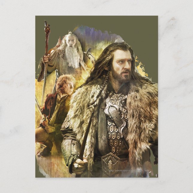 THORIN OAKENSHIELD™, BILBO BAGGINS™, Gandalf Postkarte (Vorderseite)