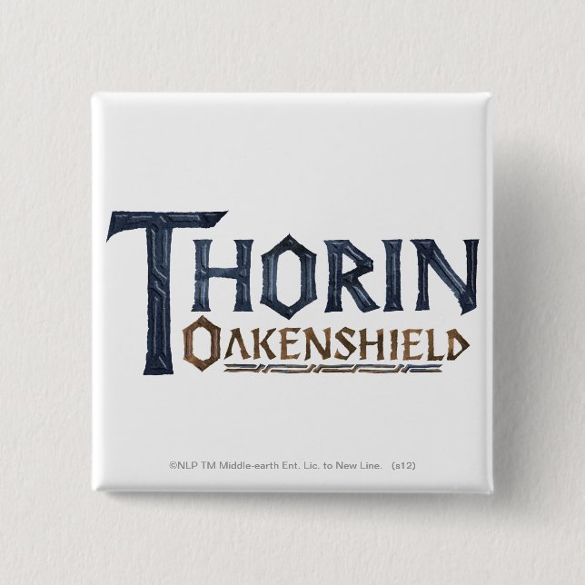 THORIN OAKENSHIELD™ Logo Blue Button (Vorderseite)