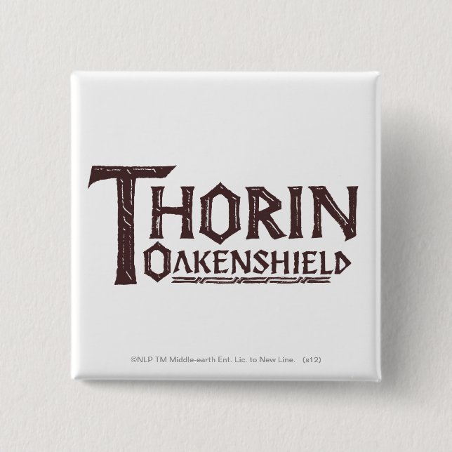 THORIN OAKENSHIELD™ Logo Brown Button (Vorderseite)