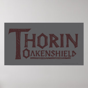 THORIN OAKENSHIELD™ Logo Brown Poster