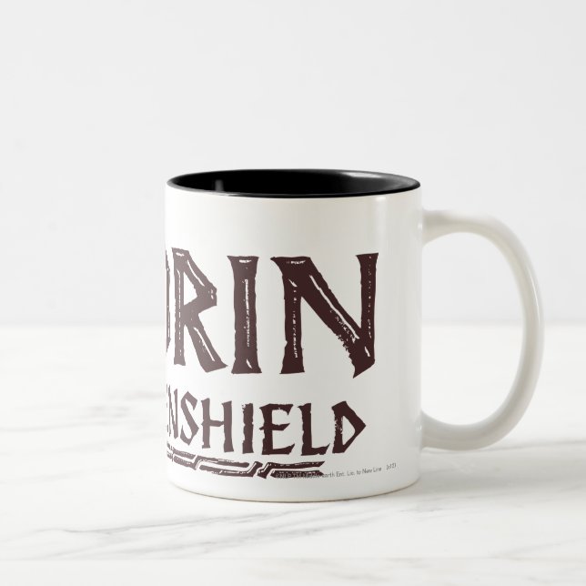 THORIN OAKENSHIELD™ Logo Brown Zweifarbige Tasse (Rechts)