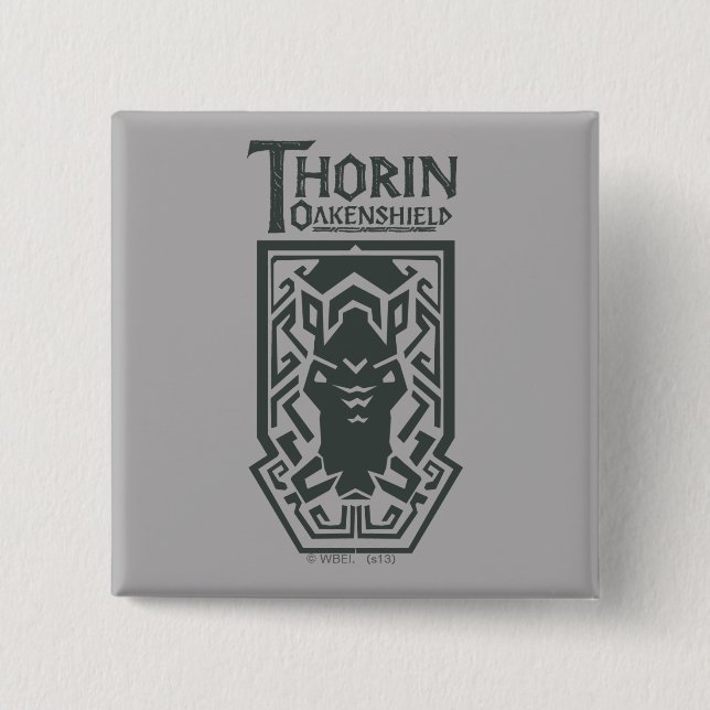 THORIN OAKENSHIELD™ Schildsymbol Button (Vorderseite)