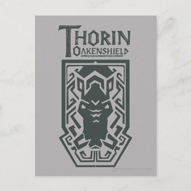 THORIN OAKENSHIELD™ Schildsymbol Postkarte (Vorderseite)