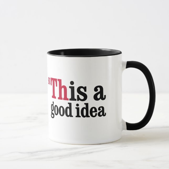 Thorium - dieses ist eine gute Idee Tasse (Rechts)