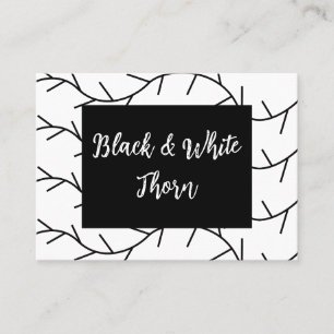 Thorn Black and White Thorn Visitenkarte